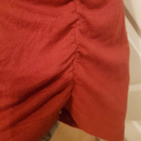 👚 Candy Couture Ruched Cowl Laced Sweater - Picture 6 of 9